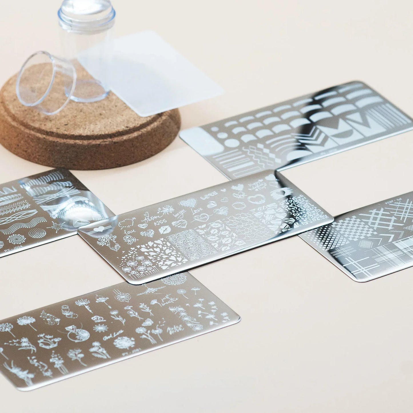 Fransk manikyrstempel + metallplate